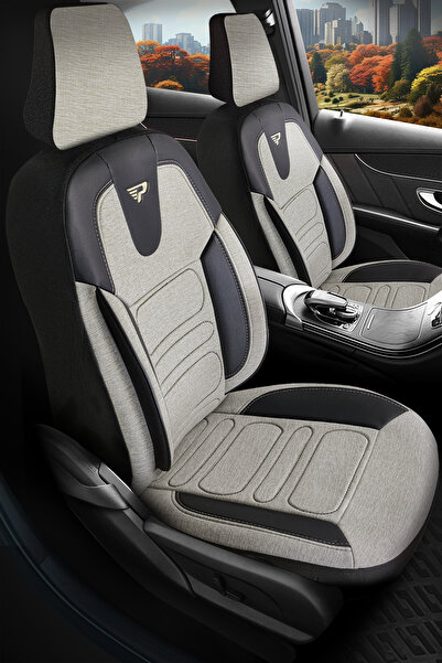 Panda Kılıf Panda Atlanta Series Linen Fabric Auto Seat Cover - Full Set