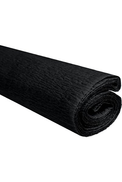Colorarte Hartie creponata C49, 50x200cm, negru, set 10 role