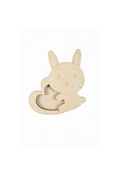 Colorarte Δημιουργικά αξεσουάρ - ξύλο - κορνίζα φωτογραφιών με κουνελάκι, Col...
