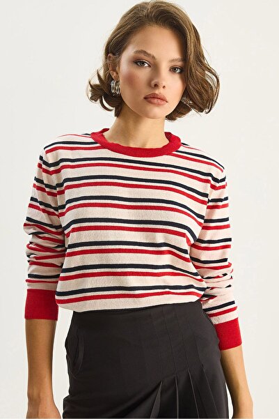 Hiccup LUCCI Knitted sweater with round collar