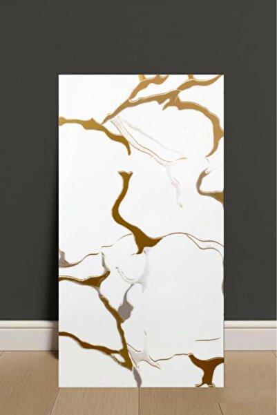 Renkli Duvarlar 30X60cm Elit Gold Mermer Desen Yapışkanlı Banyo,tezgah arası ...