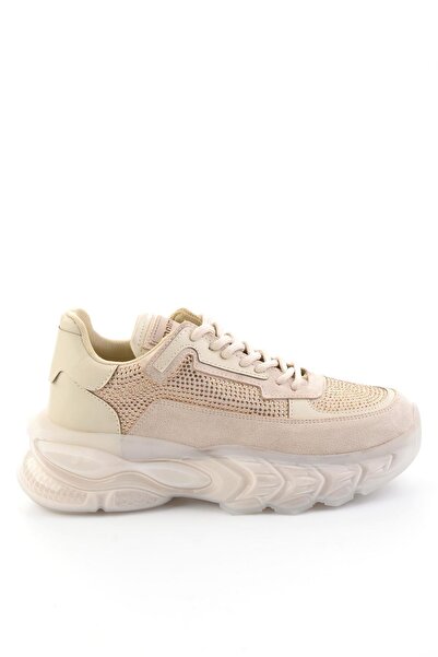 Bambi Bej Lame Kadın Sneaker K01791073072