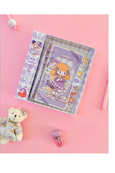 ÖZ KIRTASİYE Lucky Tasarım Spiralli Şeffaf Kapaklı Kutulu Defter