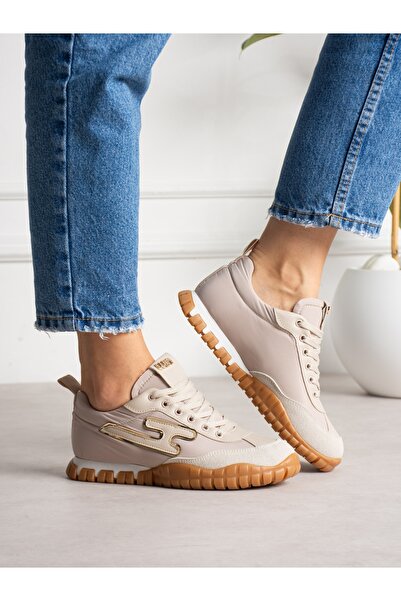 ALEMDAR AYAKKABI Legno Cream Women's Sneakers