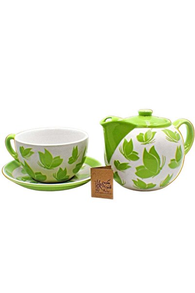 Kudu Arts KuduArts Teapot set with 1 cup and saucer