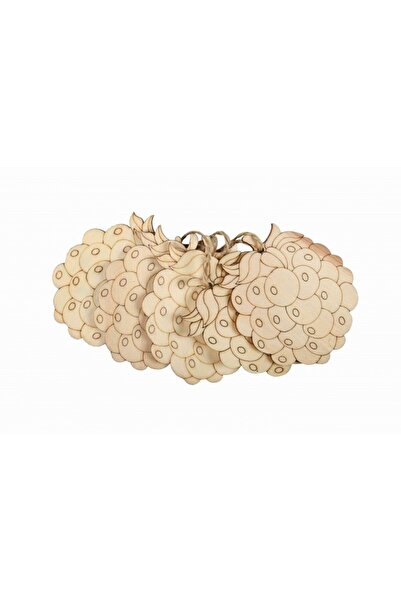 Colorarte Δημιουργικά αξεσουάρ - πυρογραφία ξύλου - ανανάς, 7x7cm, σετ 5 τεμα...