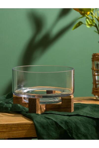 LC Waikiki Colorless Wooden Stand 15 cm (S6)