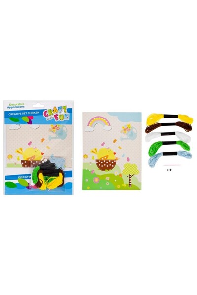 Craft with Fun Accesorii creatie - pui, kit creativ sfoara, Craft with Fun, 4...