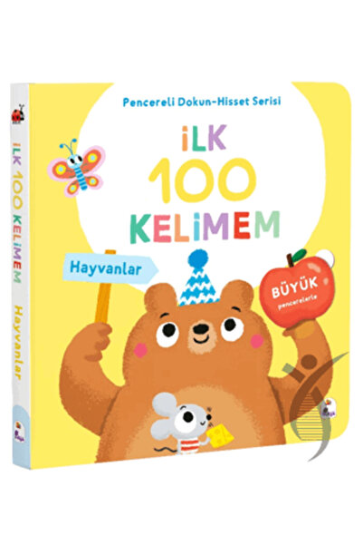 İndigo Çocuk İlk 100 Kelimem – Hayvanlar (Pencereli Dokun-Hisset)