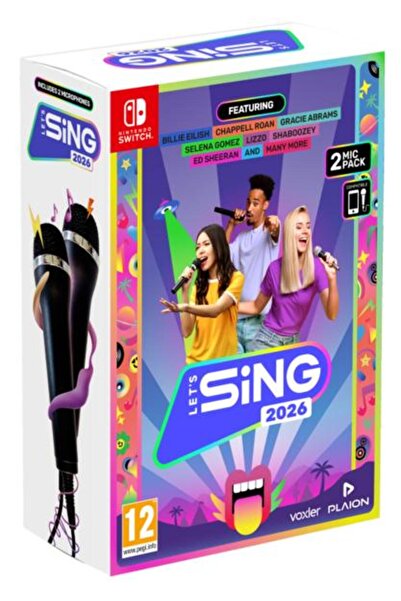 PLAION Jocul Switch Let's Sing 2026 + 2 microfoane