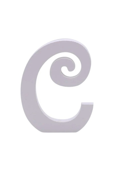 MC Micostore Zebra party decorations letter C, 11cm, wood, self-adhesive, JAB...