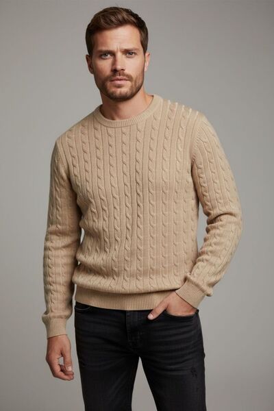 Sarar سترة تريكو من الصوف بنمط حياكة الشعر من Interview 0 Yaka