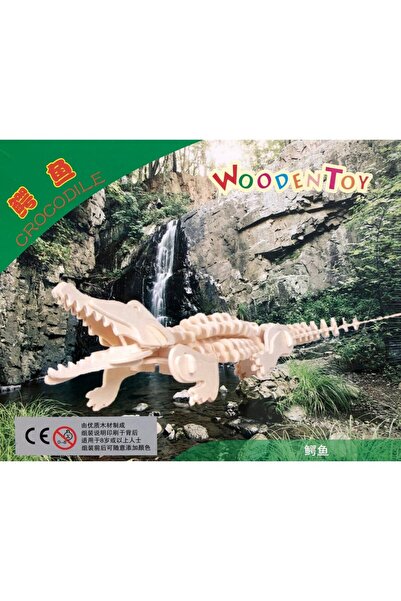 Colorarte Puzzle lemn 3D - Crocodil, 2 foi,
