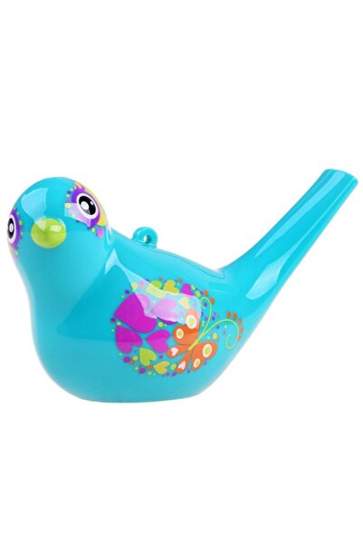 Hola Fluier copii, cu apa, GHEMOTOC®, forma de pasare, 10x6x5cm, culoare alba...