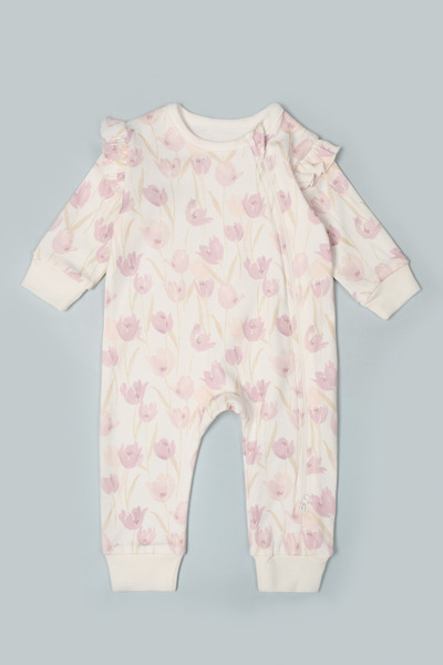 Vauva Baby Kids Jumpsuit Printed Long Sleeve Zippered Jumpsuit