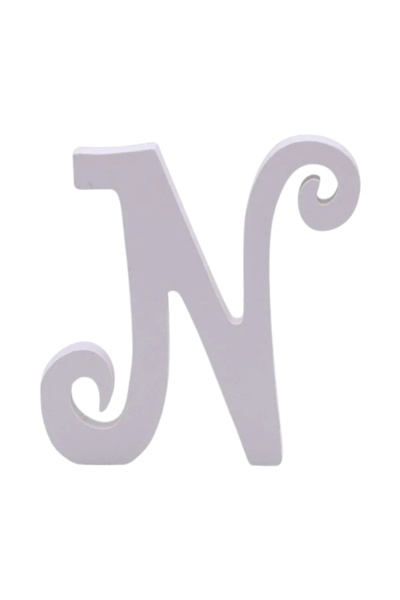 MC Micostore Zebra party decorations letter N, 11cm, wood, self-adhesive, JAB...