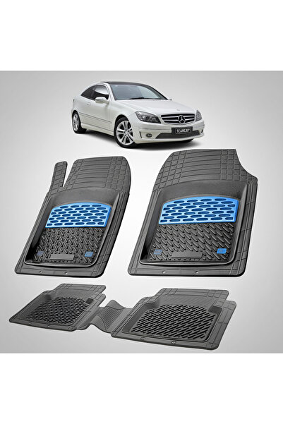 TEAMCAR Mercedes-Benz CLC-Class Compatible Floor Mats CL203 2008-2011 | Blue