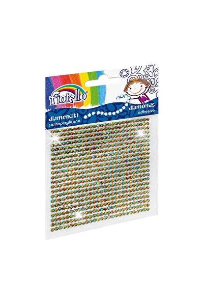 Fiorello Accesorii creatie - diamante plastic, diverse culori, 2mm, autoadezi...