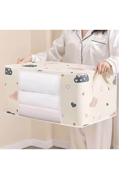 Thirty Three Design Clothes and toy storage box, foldable, textile, zipper, l...