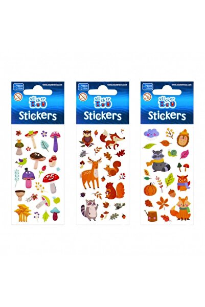 Craft with Fun Stickers autumn, set of 20-24 pieces, Sticker Boo, 483493