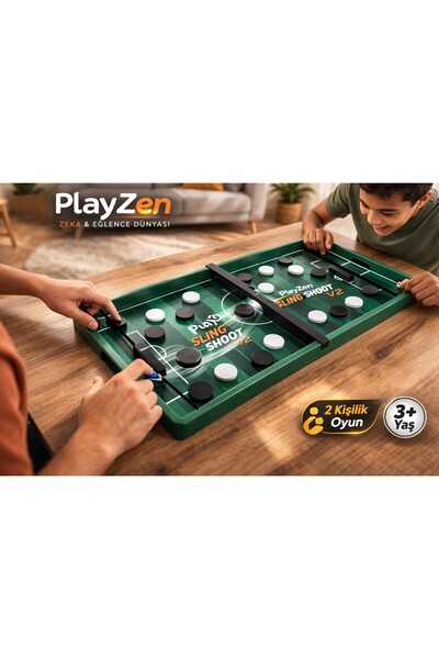 PlayZen Sling Shoot – 2 Kişilik Hızlı Refleks Oyunu | 3+ Yaş Eğitici Masa Oyunu