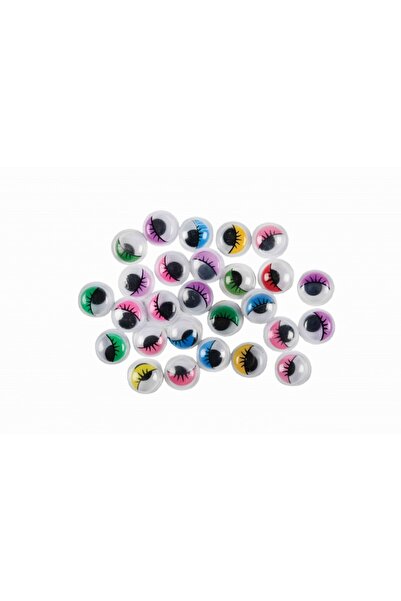 Colorarte Accesorii creatie - ochisori mari plastic, diverse culori, 10mm, cu...