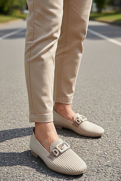 KAFKASLAR AYAKKABI Tri̇ko Knitted Buckle Detailed Home and Outdoor Daily Wome...