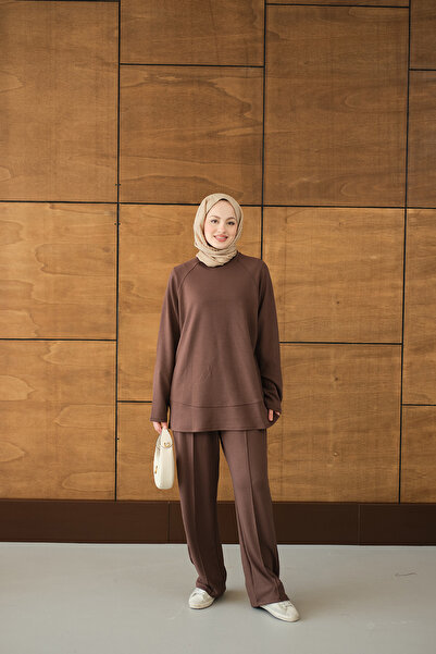 LOCCO Women's Trouser Suit Brown