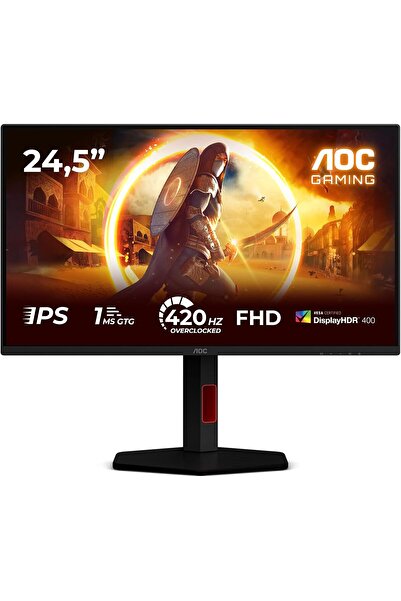 Aoc 25G4KUR 24.5" 420Hz 1ms HDMI DP AdaptiveSync HDR400 Pivot FHD Fast IPS Ga...