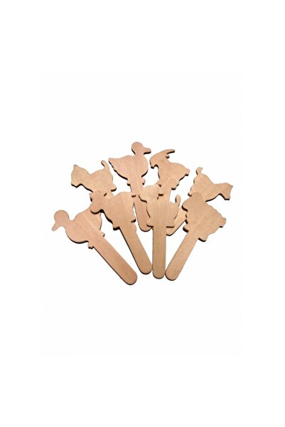 Colorarte Δημιουργικά αξεσουάρ - ξύλο - ανάμεικτα κατοικίδια ζώα, σετ 6 τεμαχ...