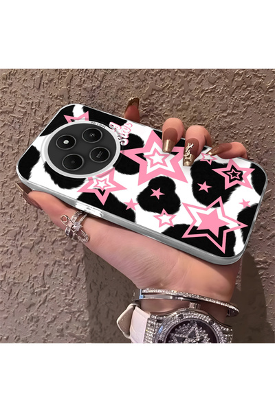 Hontinga حافظة هاتف Redmi A4 متوافقة مع الحواف السيليكونية الصلبة والمضادة لل...