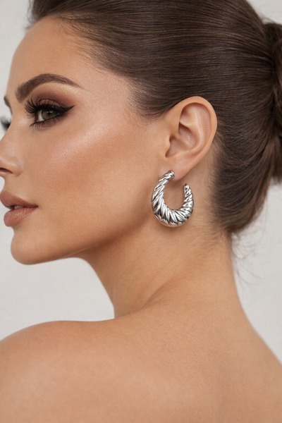 Jack Ferrero Noire Concept Hoop Earrings