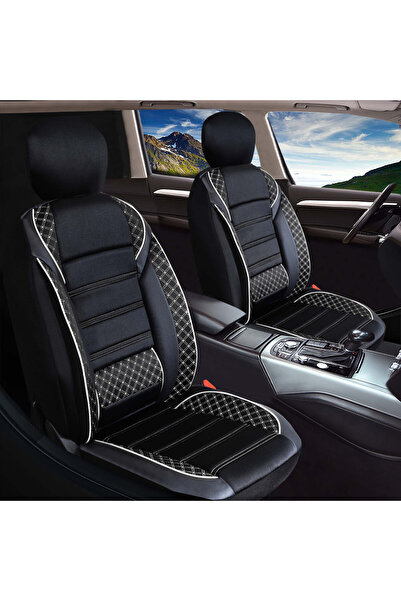 SMTSHOP غطاء مقعد سيارة سكودا كودياك متوافق مع الجلد بتفاصيل دقيقة، طقم كامل ...