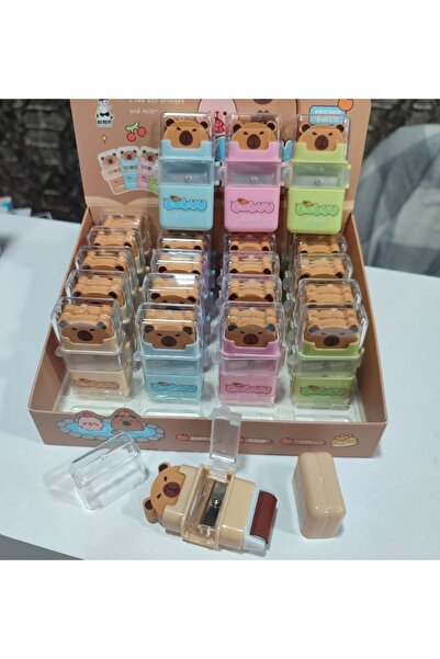 senacacollection 3-Feature Capybara Eraser (Eraser, Pencil Sharpener, Eraser ...