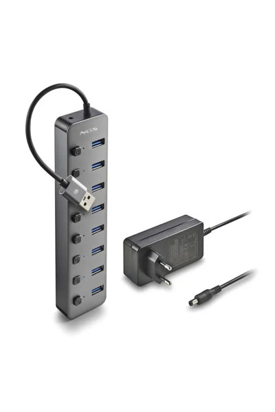 OEM NGS iHub8 HUB USB 3.0 8 θυρών με τροφοδοτικό HUB-IHUB8-NGS