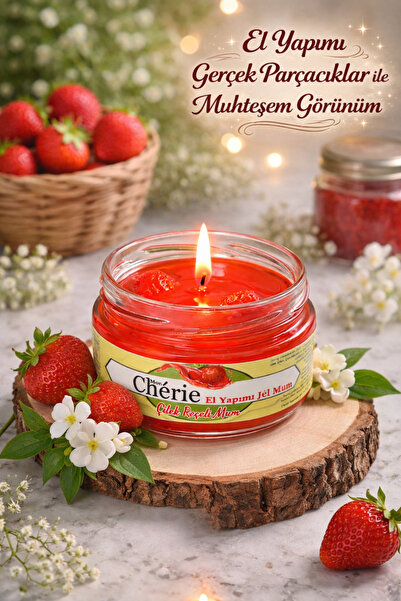 Mon Chérie Essence Çilek , El Yapımı ,Meyve Parçacıklı , Çilek Kokulu Jel Kav...