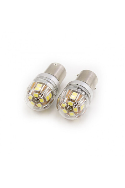 OEM Set becuri LED auto P21W BA15S 12-24V 15x2835SMD 880lm alb Canbus CARGUAR...