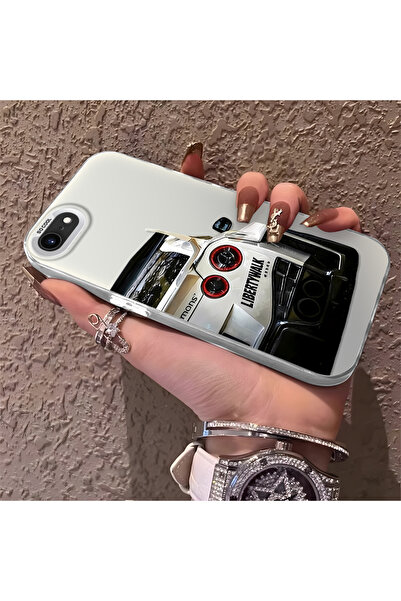Hontinga iPhone 8 Uyumlu Silikon Kenar Sert Arka Anti Düşme Telefon Kılıfı BM...