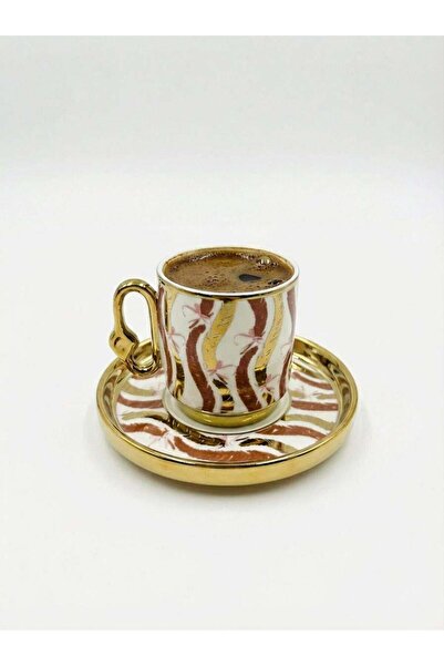 Altabi Porcelain Coffee Set for 6 People |   Special Design |   100 ml