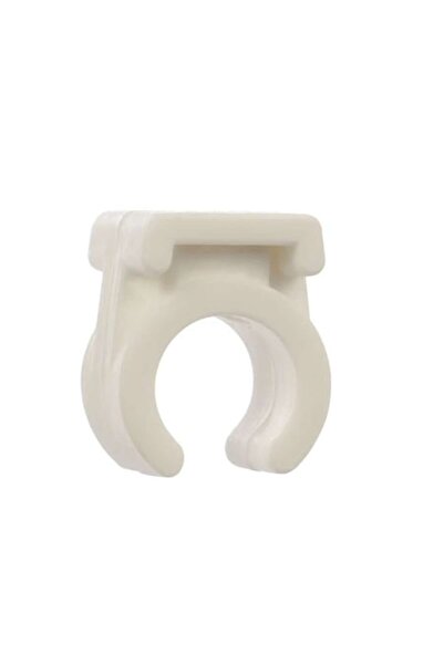 OEM Set of 10 Pipe Clips 15mm, White, Polypropylene