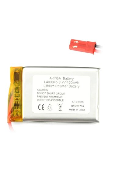 OEM Acumulator litiu polimer 12209 450mAh 1S 3.7V conector JST-BEC 45x30x4mm ...