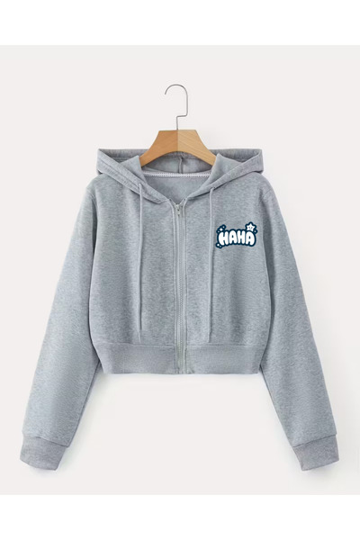 haha Printed Jacket for Children