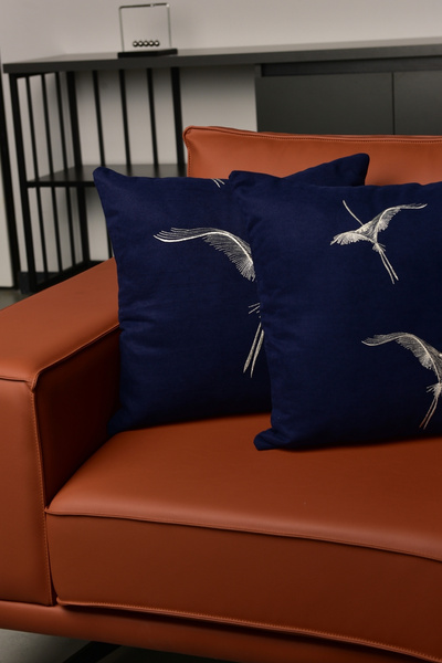 Setekshome Husă de pernă Anka 2 bucăți bleumarin