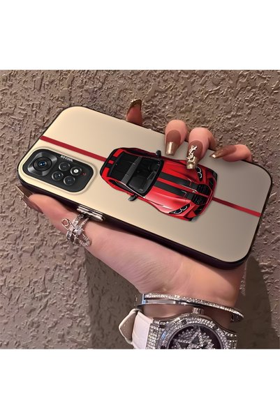 Hontinga حافظة هاتف ريدمي نوت 11 متوافقة مع حافة السيليكون الصلبة ومضادة للسق...