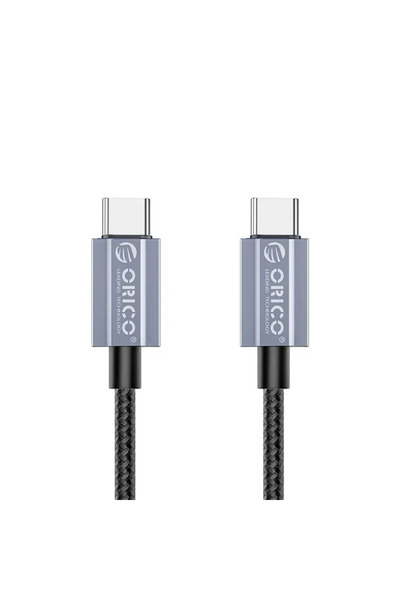 OEM USB кабел Orico GQA100-15-BK 100W USB Type-C - USB Type-C 1.5m черен текстил