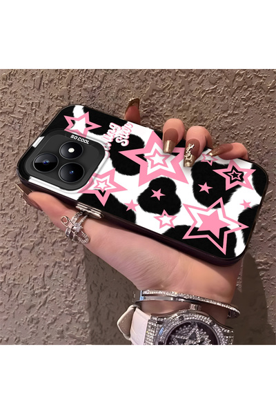 Hontinga حافظة هاتف ريلمي نوت 50 متوافقة مع الحواف السيليكونية الصلبة والمضاد...