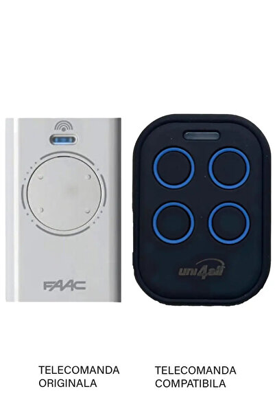 OEM Telecomanda inlocuitoare poarta garaj FAAC XT4 433 SLH de doua si patru c...