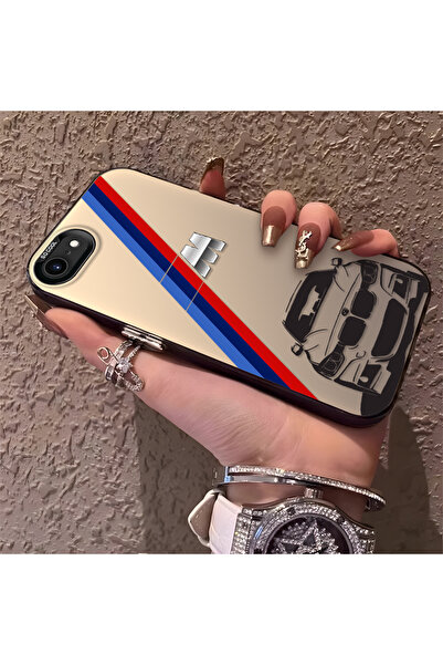 Hontinga حافظة هاتف آيفون 7 متوافقة مع السيليكون بنمط BMW ذات حافة صلبة ومضاد...