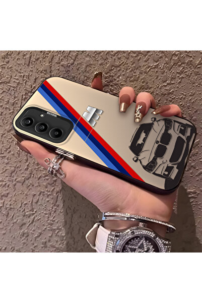 Hontinga حافظة هاتف سامسونج جالاكسي A25 متوافقة مع السيليكون بنمط BMW ذات حاف...