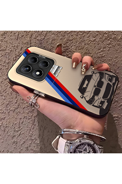 Hontinga حافظة هاتف ريدمي نوت 14 برو 5G متوافقة مع السيليكون بنمط بي إم دبليو...